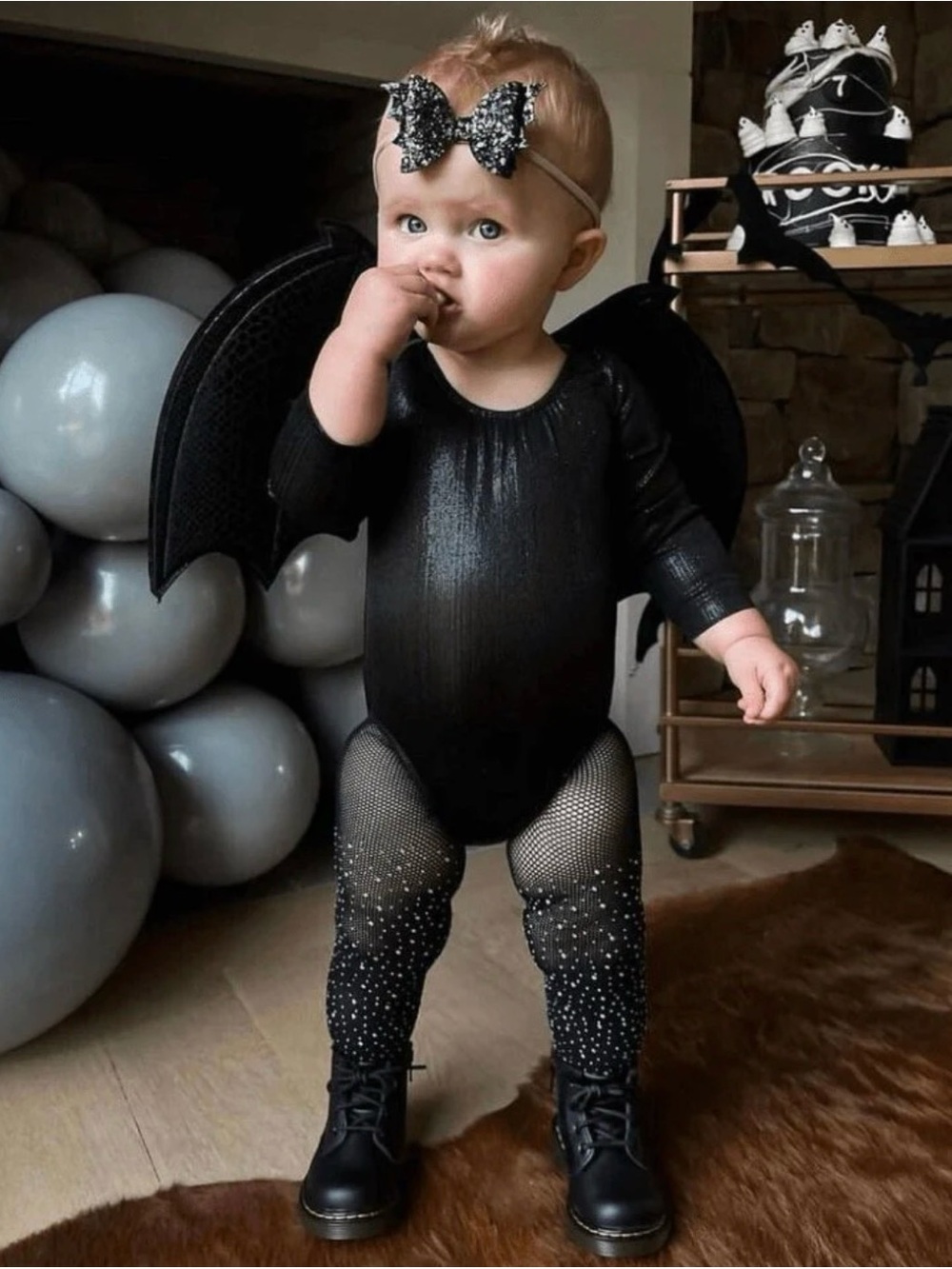 Baby Black Bat Costume 12-18 months